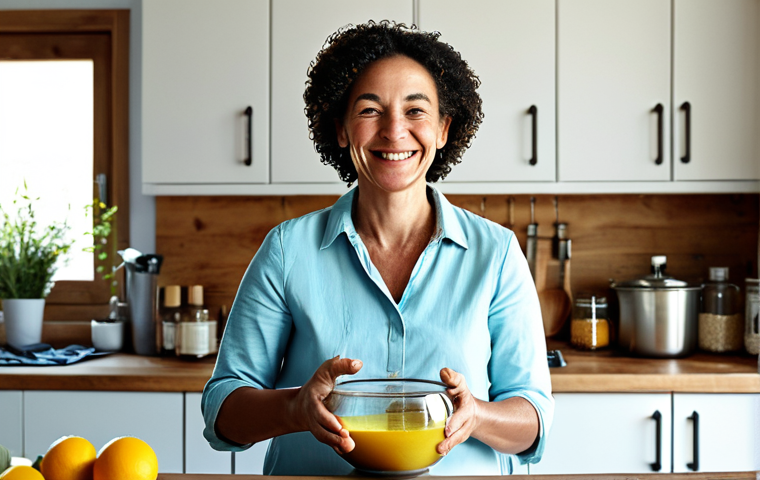 지속 가능한 뷰티의 중요성에 대한 교육 - Sustainable Beauty Routine**

"A bright and airy bathroom scene with a woman in her 30s, fully cloth...